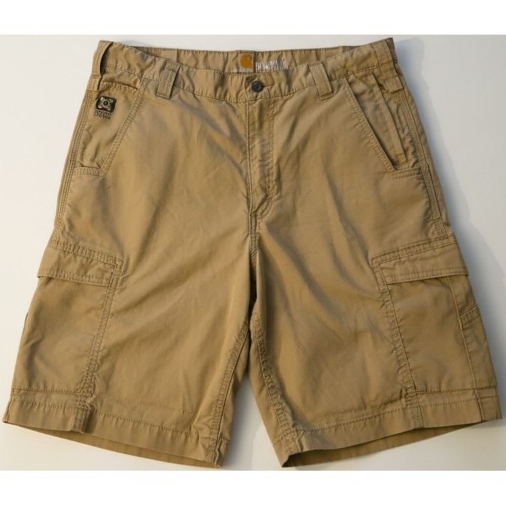 Carhartt Mens Relaxed Fit Khaki Cargo Shorts Size 36